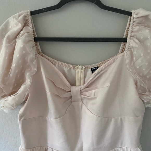 Shein Cream Puff Sleeve Maxi Dress - Picture 3 of 7